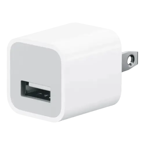 Apple 5W USB-A Wall Adapter For iPhone / iPad / Watch / iPod (OEM Brand New, Bulk Packaging)