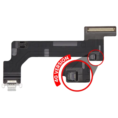 Charging Port Flex Cable For iPad 10 (2022) (Cellular) (Premium) (Silver)