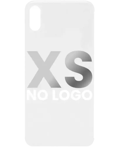 Back Cover Glass For iPhone XS (No Logo) (Silver)