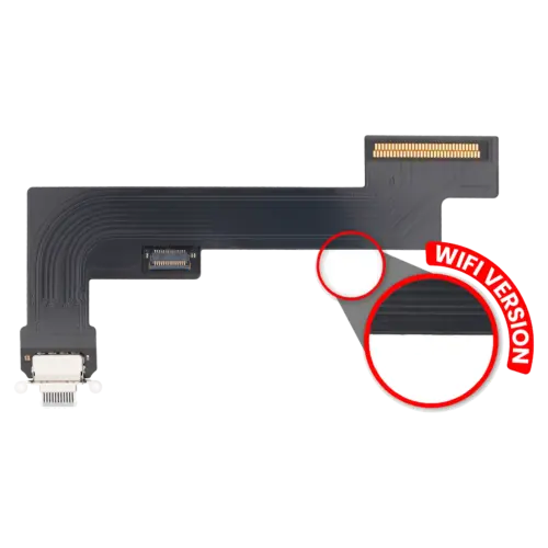 Charging Port Flex Cable For iPad Air 4 (WiFi Only) (Aftermarket Plus) (Sky Blue) – Image 2