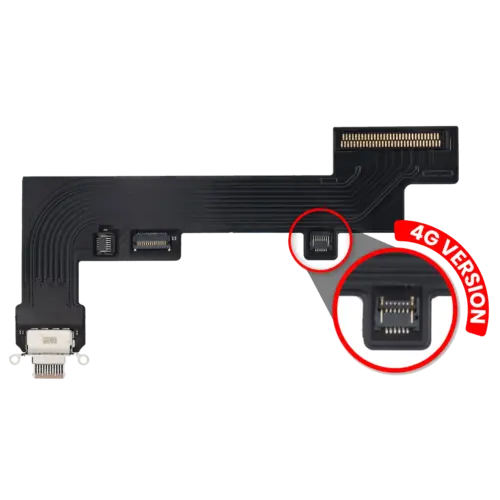 Charging Port Flex Cable For iPad Air 4 / iPad Air 5 (Cellular) (Aftermarket Plus) (Rose Gold)