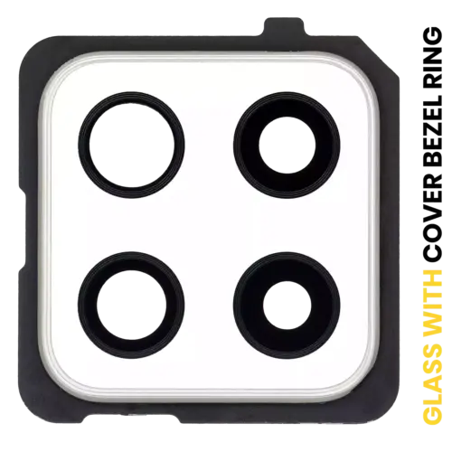 Back Camera Lens With Cover Bezel Ring For Samsung Galaxy A42 5G (A426 / 2020) (Prism Dot White)
