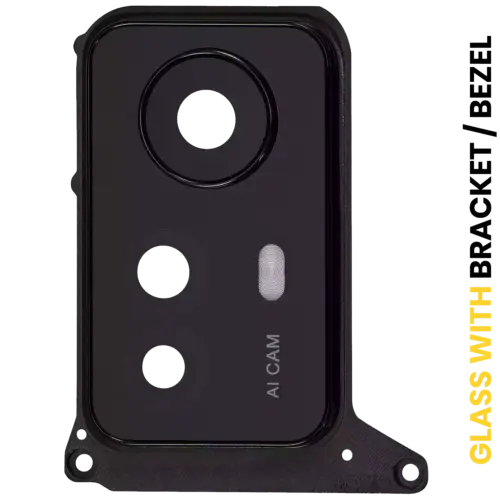 Back Camera Lens With Bracket / Bezel For Xiaomi Redmi Note 12S (Onyx Black)