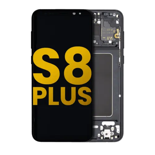 Écran OLED avec cadre pour Samsung Galaxy S8 Plus (reconditionné) (noir minuit)