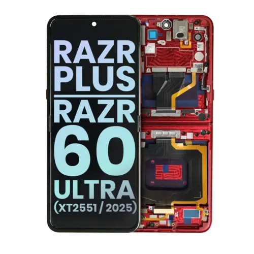 Main OLED Assembly For Motorola Razr Plus / Razr 60 Ultra (XT2551 / 2025) (Genuine OEM) (Rio Red)