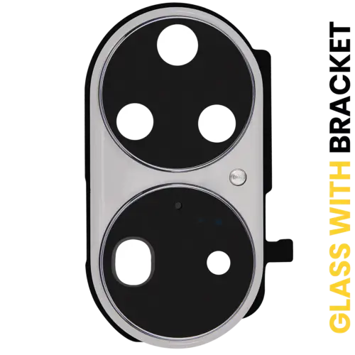 Back Camera Lens With Bracket For Huawei P50 Pro (Pearl White)