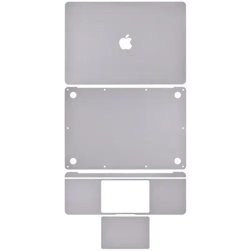 4-in-1 (Top, Bottom, Keyboard, Trackpad) Skin For MacBook Air 13" A1932 (2018-2019) / A2179 (2020) (Space Gray)