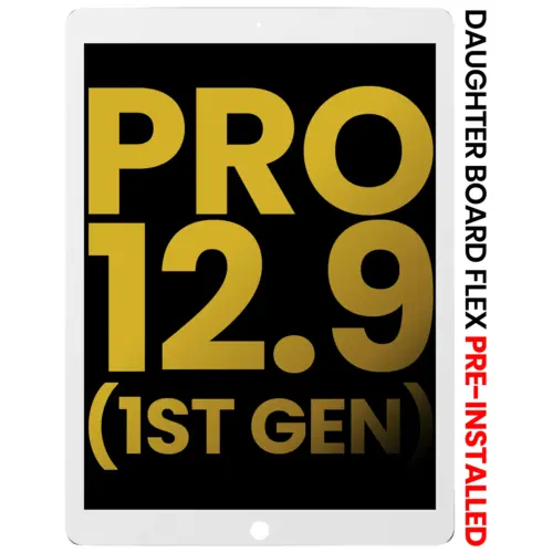Écran LCD avec numériseur et nappe de carte fille préinstallés pour iPad Pro 12,9" 1re génération (2015) (Remis à neuf) (Blanc) – Image 5