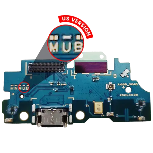 Charging Port With Board For Samsung Galaxy A16 5G (A166U / 2024) (US Version) (Premium)