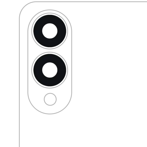 Back Camera Lens (Glass Only) With Adhesive For Samsung Galaxy S25 Edge (S937) (2 Piece Set) (All Colors)