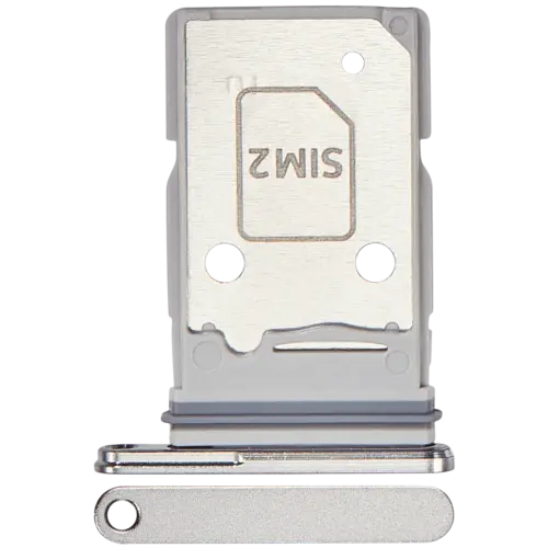 Dual Sim Card Tray For Samsung Galaxy Z Fold 7 (F966) (Premium) (Silver Shadow)