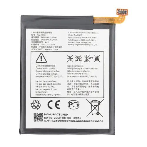 Replacement Battery For Alcatel A3 / One Touch (TLP024CJ)