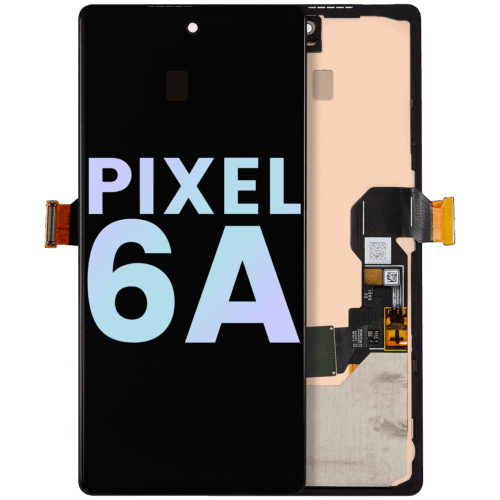 OLED Assembly With Frame (With Fingerprint Sensor) For Google Pixel 6A (Genuine OEM) (All Colors)