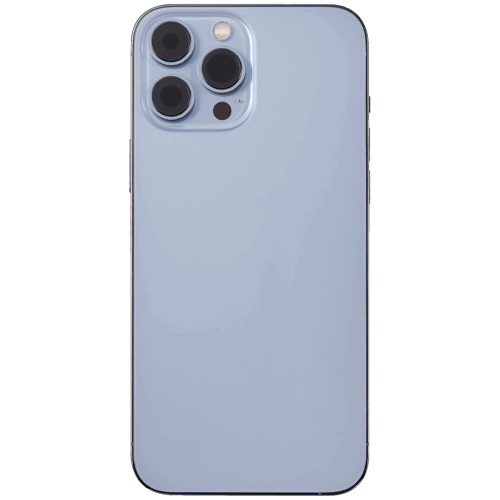 Back châssis W/ Small Parts pour iPhone 13 Pro Max (EU / Global Version) (Used OEM Pull: Grade B) (Sierra Blue) – Image 4