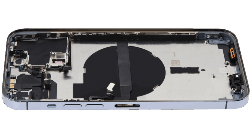 Back châssis W/ Small Parts pour iPhone 13 Pro Max (EU / Global Version) (Used OEM Pull: Grade B) (Sierra Blue) – Image 10