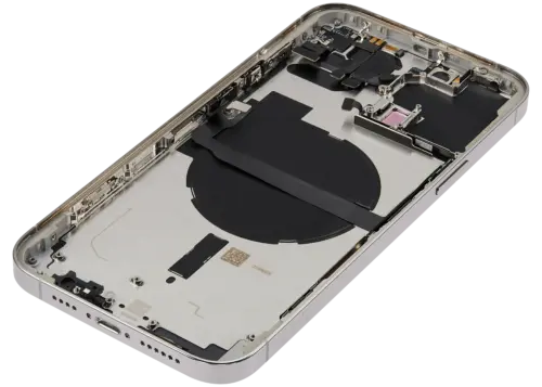 Back châssis W/ Small Parts pour iPhone 13 Pro Max (EU / Global Version) (Used OEM Pull: Grade C) (argent) – Image 7