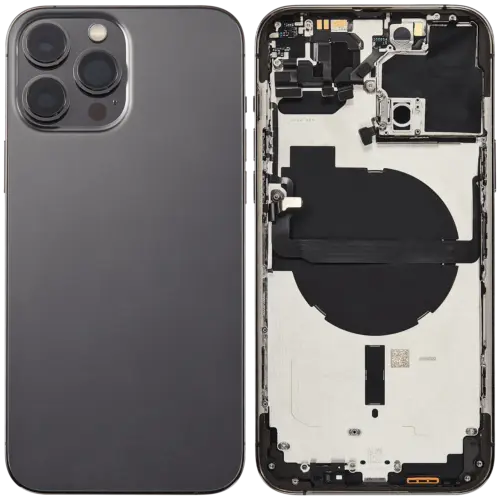 Back châssis W/ Small Parts pour iPhone 13 Pro Max (EU / Global Version) (Used OEM Pull: Grade B) (graphite) – Image 2