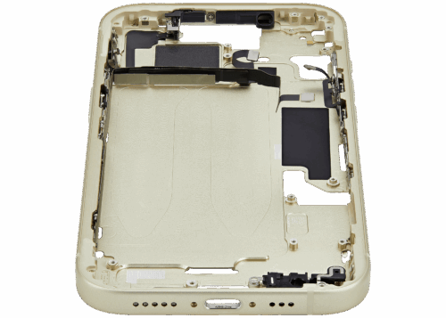 Mid-cadre châssis W/ Small Parts pour iPhone 15 (US Version) (Used OEM Pull: Grade A) (jaune) – Image 8