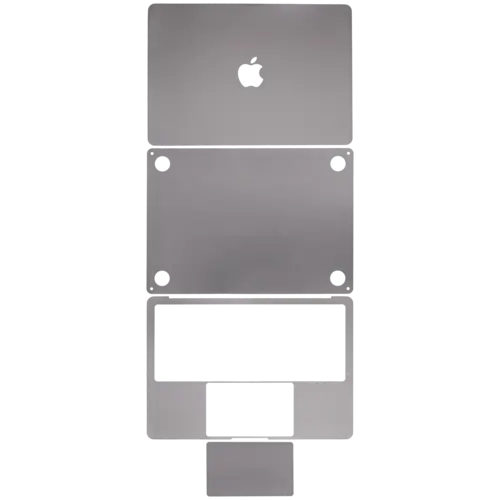 4-in-1 (Top, Bottom, Keyboard, Trackpad) Skin For MacBook Air 13" A2681 (2022) / A3113 (2024) / A3240 (2025) / A3449 (2026) (Space Gray)
