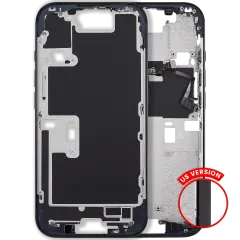 Mid-cadre châssis avec Power et bouton volume pour iPhone 16 Pro (US Version) (compatible qualité supérieure) (Black Titanium)