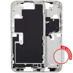 Mid-cadre châssis avec Power et bouton volume pour iPhone 16 Pro Max (US Version) (compatible qualité supérieure) (White Titanium)