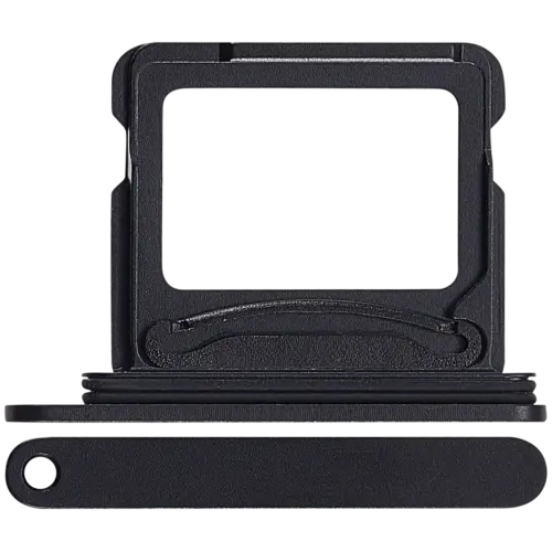 Dual Sim Card Tray Compatible For iPhone 17 (Black)