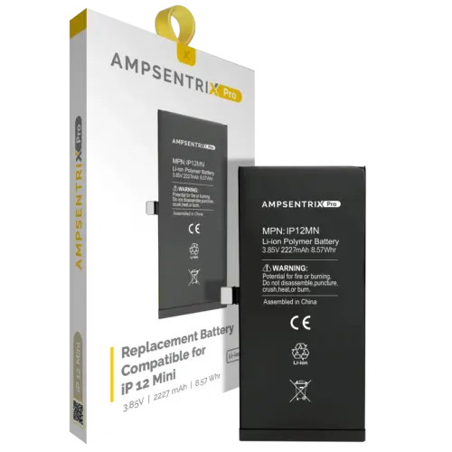 Replacement Battery For iPhone 12 Mini (AmpSentrix Pro)