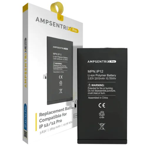 Replacement Battery For iPhone 12 / 12 Pro (AmpSentrix Pro)