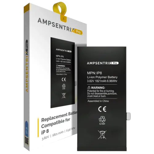 Replacement Battery For iPhone 8 (AmpSentrix Pro)
