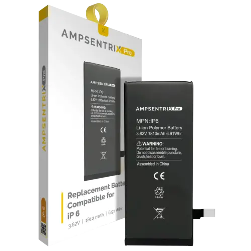 Replacement Battery For iPhone 6 (AmpSentrix Pro)