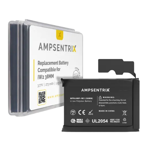 De remplacement batterie pour Watch Series 2 (38MM) (AmpSentrix Pro)