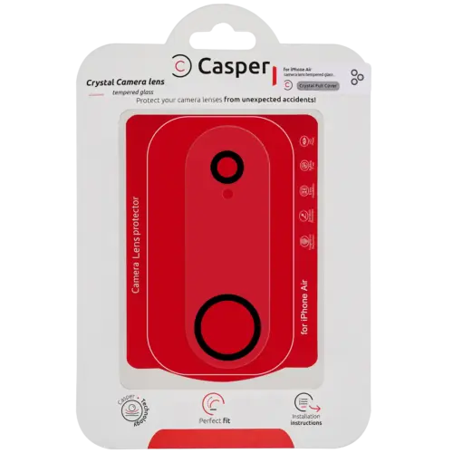 Casper Camera Lens Protector For iPhone Air (Crystal Full Cover)