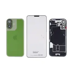 Back Glass w/ MagSafe Magnet & NFC & Flashlight Flex For iPhone 17 (Genuine OEM) (Sage)