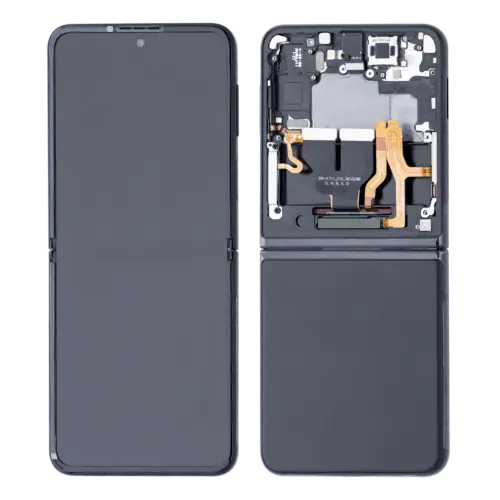 Écran OLED interne avec cadre pour Samsung Galaxy Z Flip 3 5G (États-Unis et international) (lot de service) (Noir fantôme) – Image 2