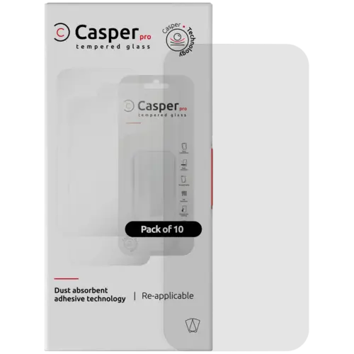 Casper Pro Tempered Glass For iPhone Air (10 Pack) (Clear)