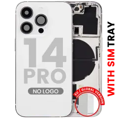 Back châssis W/ Small Parts pour iPhone 14 Pro (EU / Global Version) (compatible qualité supérieure) (argent)