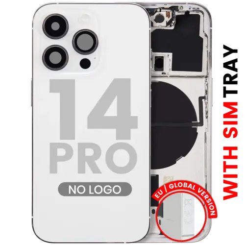 Back châssis W/ Small Parts pour iPhone 14 Pro (EU / Global Version) (compatible qualité supérieure) (argent) – Image 3