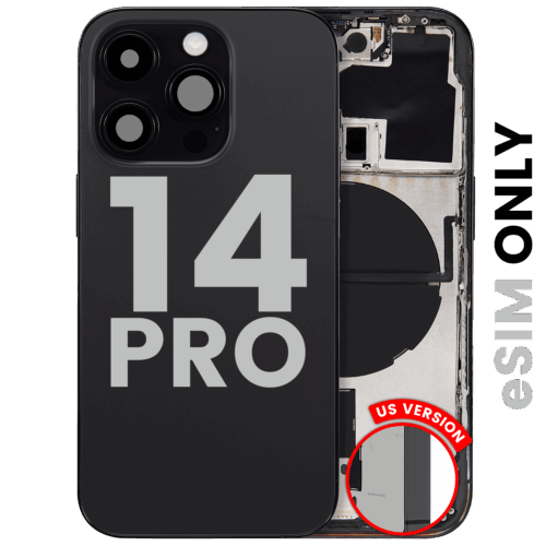 Back châssis W/ Small Parts pour iPhone 14 Pro (US Version) (Used OEM Pull: Grade B) (Space Black) – Image 3