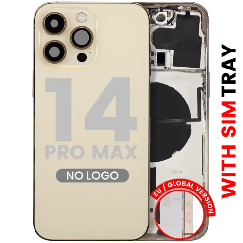 Back châssis W/ Small Parts pour iPhone 14 Pro Max (EU / Global Version) (compatible qualité supérieure) (or) – Image 3