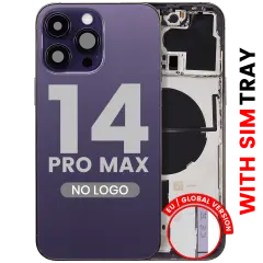 Back châssis W/ Small Parts pour iPhone 14 Pro Max (EU / Global Version) (compatible qualité supérieure) (Deep Purple)