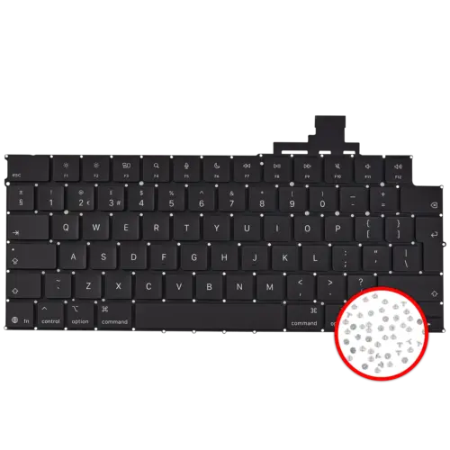 Keyboard W/ Backlight & Screws For MacBook Air 15" (A3241 / Early 2025) (UK English)