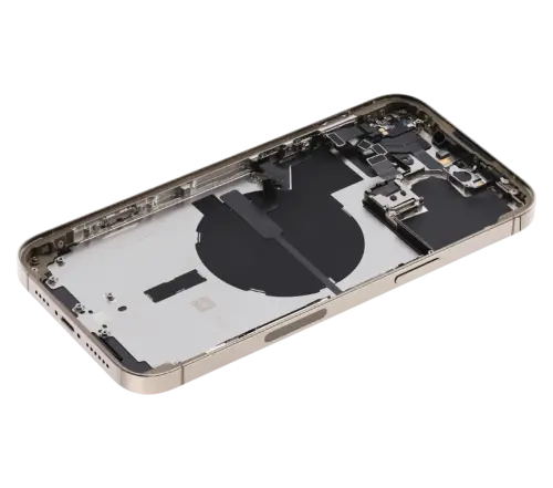 Coque arrière avec petites pièces pour iPhone 14 Pro Max (version US) (Pièce d'origine d'occasion: Grade C) (Or) – Image 7