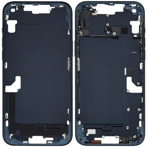 Mid-Frame Housing W/ Small Parts For iPhone 14 Plus (EU / Global Version) (Used OEM Pull: Grade B) (Midnight) – Image 2