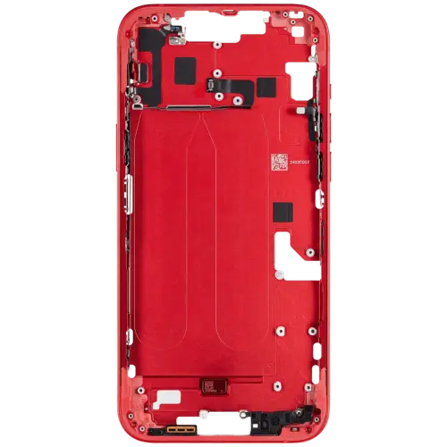 Mid-Frame Housing W/ Small Parts For iPhone 14 Plus (EU / Global Version) (Used OEM Pull: Grade B) (Red) – Image 5