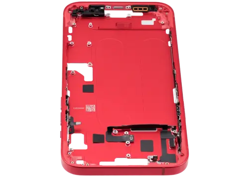 Mid-Frame Housing W/ Small Parts For iPhone 14 Plus (EU / Global Version) (Used OEM Pull: Grade B) (Red) – Image 8