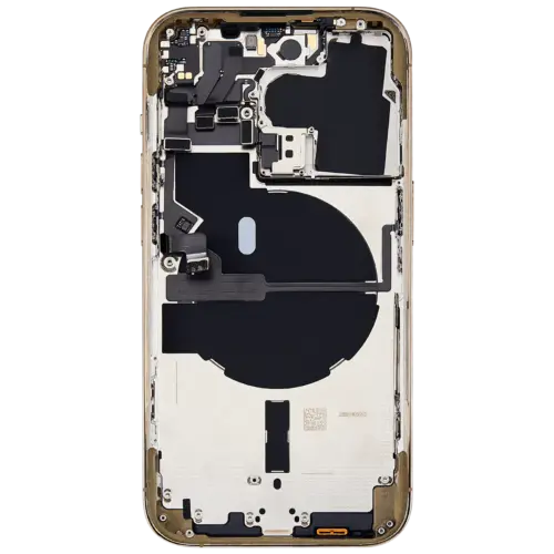 Back Housing W/ Small Parts For iPhone 14 Pro (US Version) (Used OEM Pull: Grade B) (Gold) – Image 5