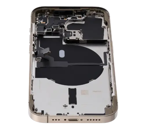 Back Housing W/ Small Parts For iPhone 14 Pro (US Version) (Used OEM Pull: Grade B) (Gold) – Image 8
