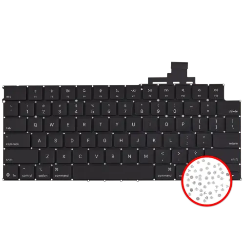Keyboard W/ Backlight & Screws For MacBook Air 13" (A3240 / Early 2025) (US English)