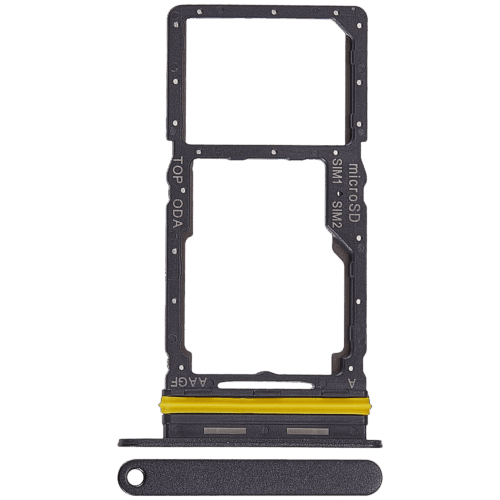 Dual Sim Card Tray For Samsung Galaxy A17 4G (A175 / 2025) (Premium) (Black)
