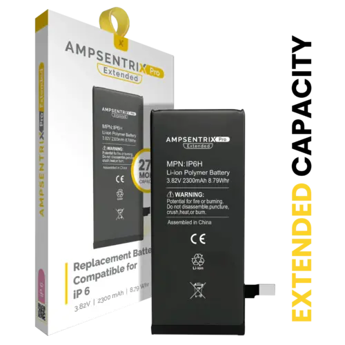 Batterie de remplacement pour iPhone 6 (AmpSentrix Pro Extended)